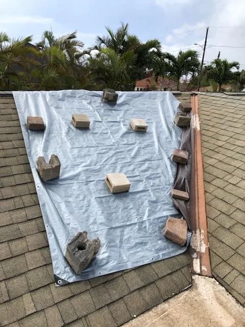 Sealing shingle roof leak