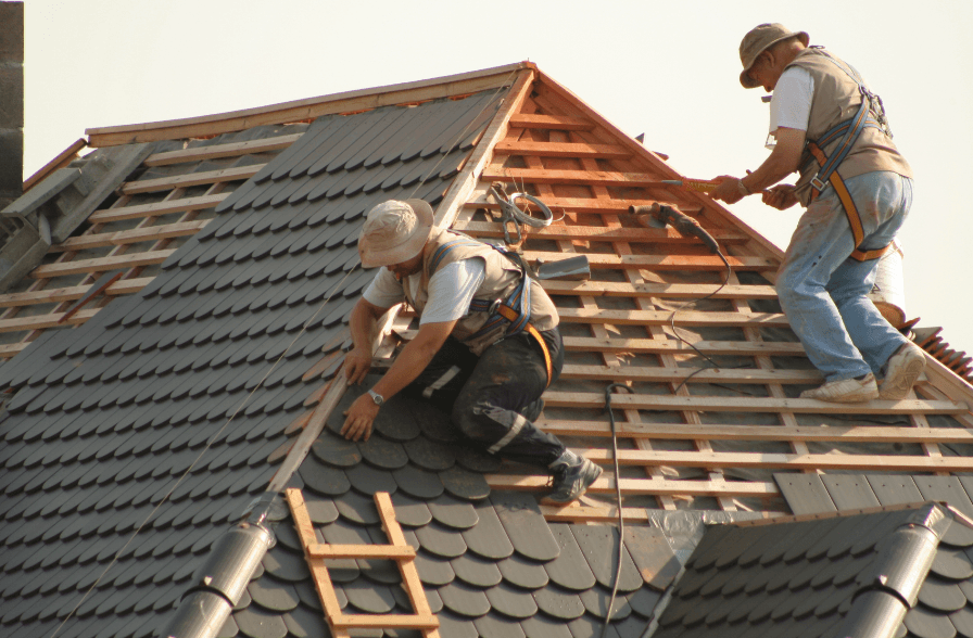 Roof repair demonstration