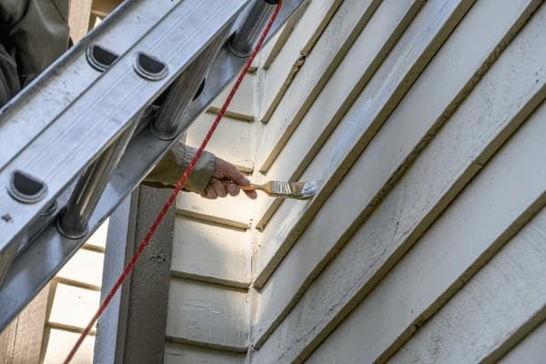 Close-up of aluminum siding installation showing professional craftsmanship
