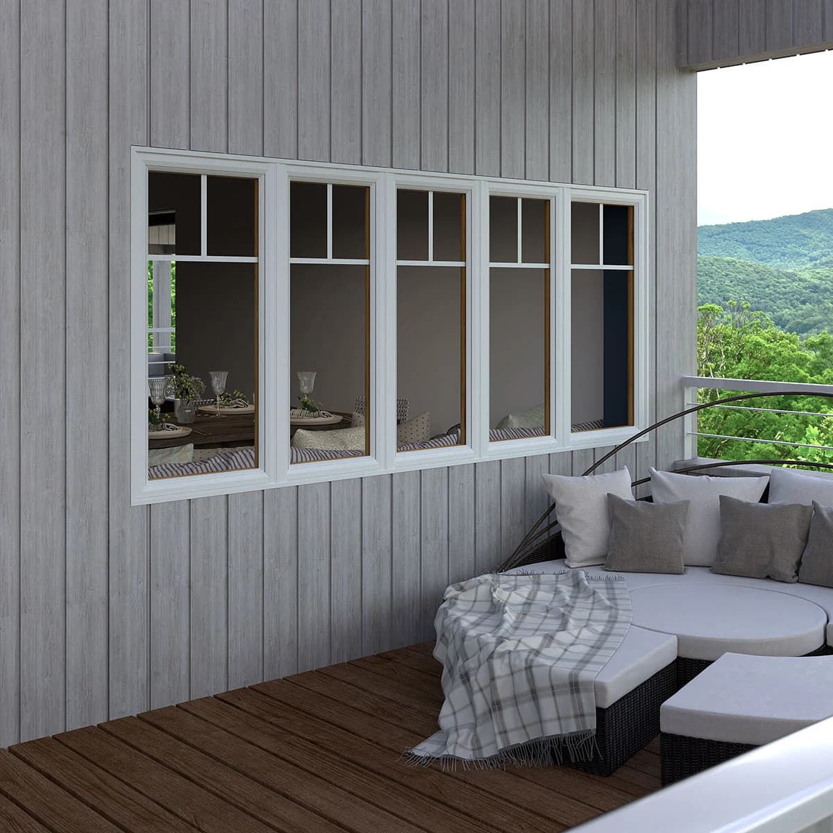 Professional casement window installation by Paragon Exterior