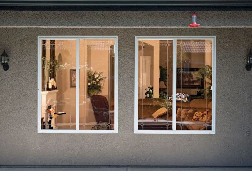 Glider windows professionally installed on home