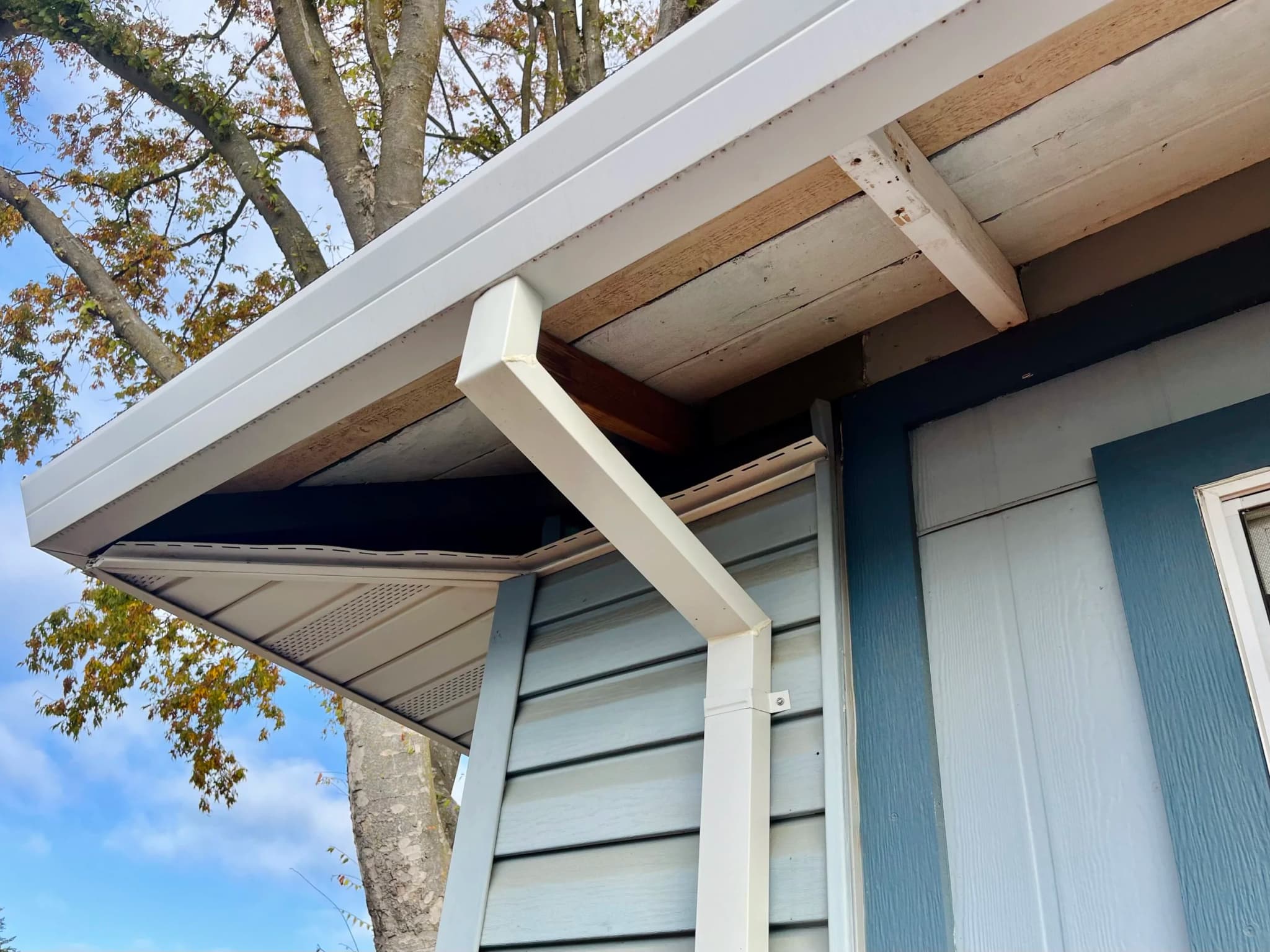 Professional soffit repair protecting home ventilation and structure