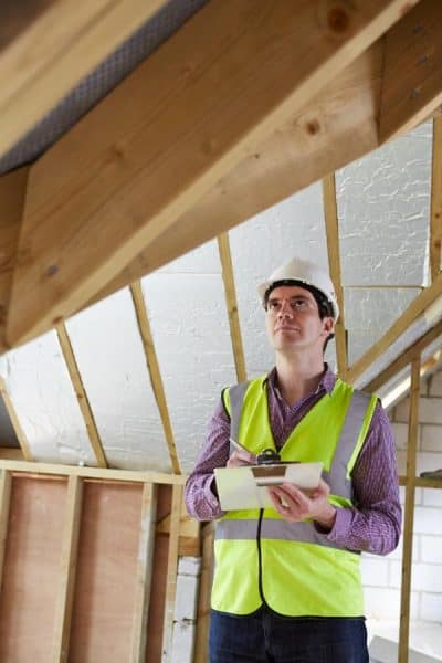 water damage in attic