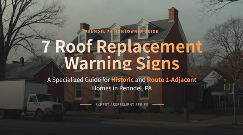 7 roof replacement signs for penndel pa homeowners 2026