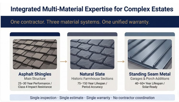 best roofing contractor in churchville for estate homes 