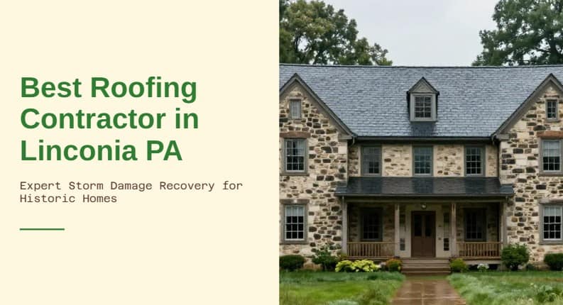 best roofing contractor linconia pa storm damage
