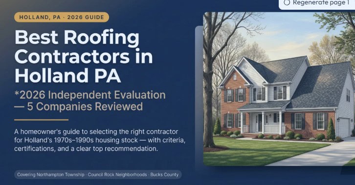 best roofing contractors holland pa comparison 