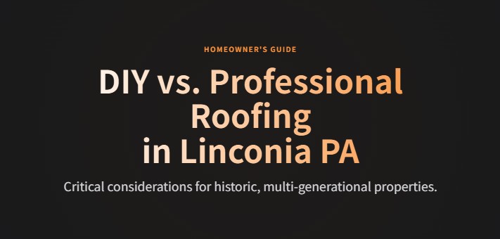 diy vs professional roofing linconia pa 
