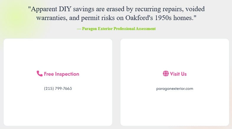 diy vs professional roofing oakford