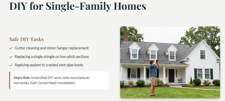 diy vs professional roofing richboro 
