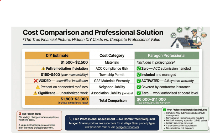 diy vs professional roofing