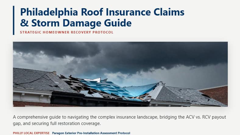 homeowners insurance roof replacement philadelphia storm damage 