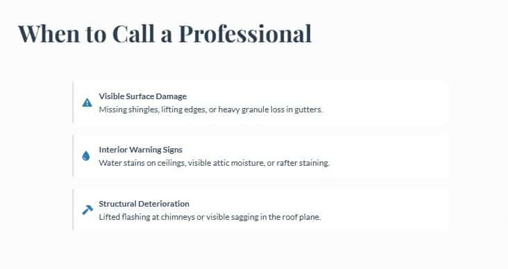 langhorne fall roof maintenance checklist 