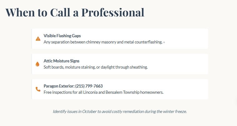 linconia pa fall roof maintenance checklist