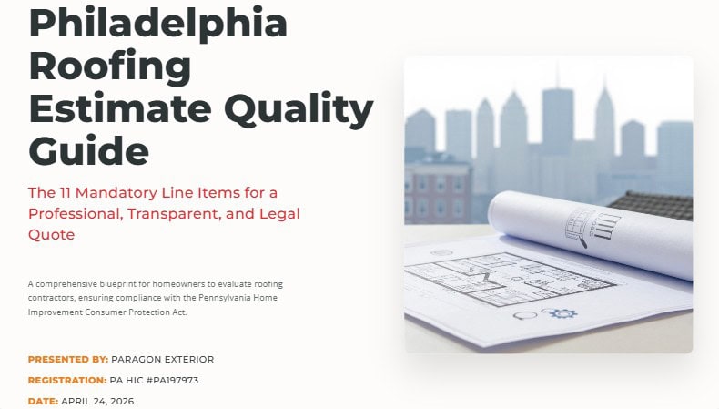 philadelphia roofing contractor estimate requirements 