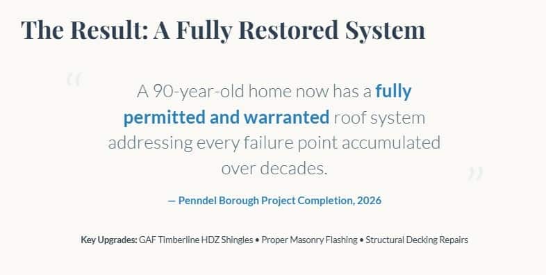 roof replacement historic home case study