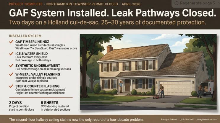 roof replacement holland 1980s colonial 