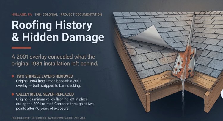 roof replacement holland pa 1980s colonial case study 