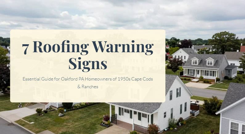 signs you need new roof oakford-pa 