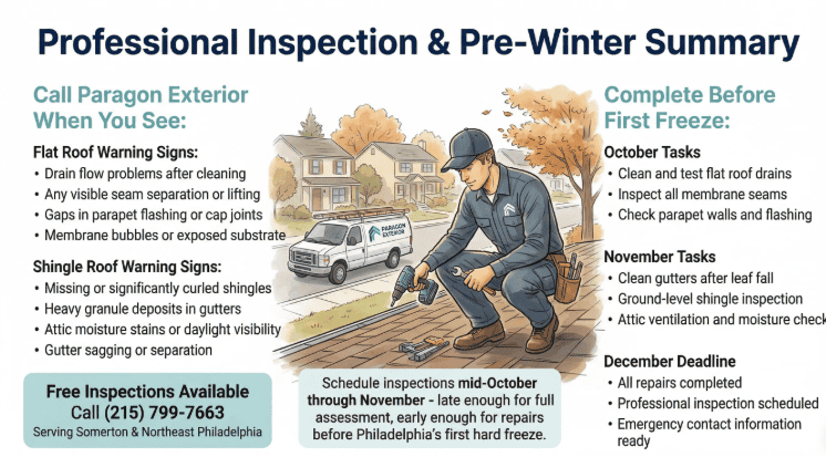 somerton fall roof maintenance