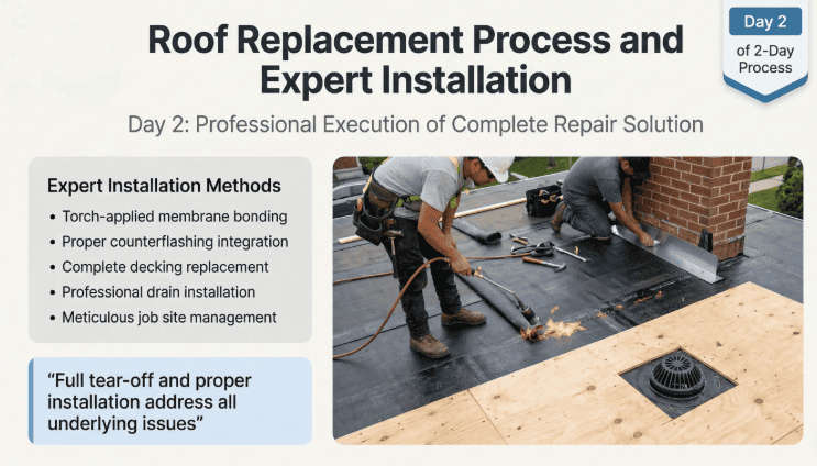 somerton Philadelphia roof replacement row home 
